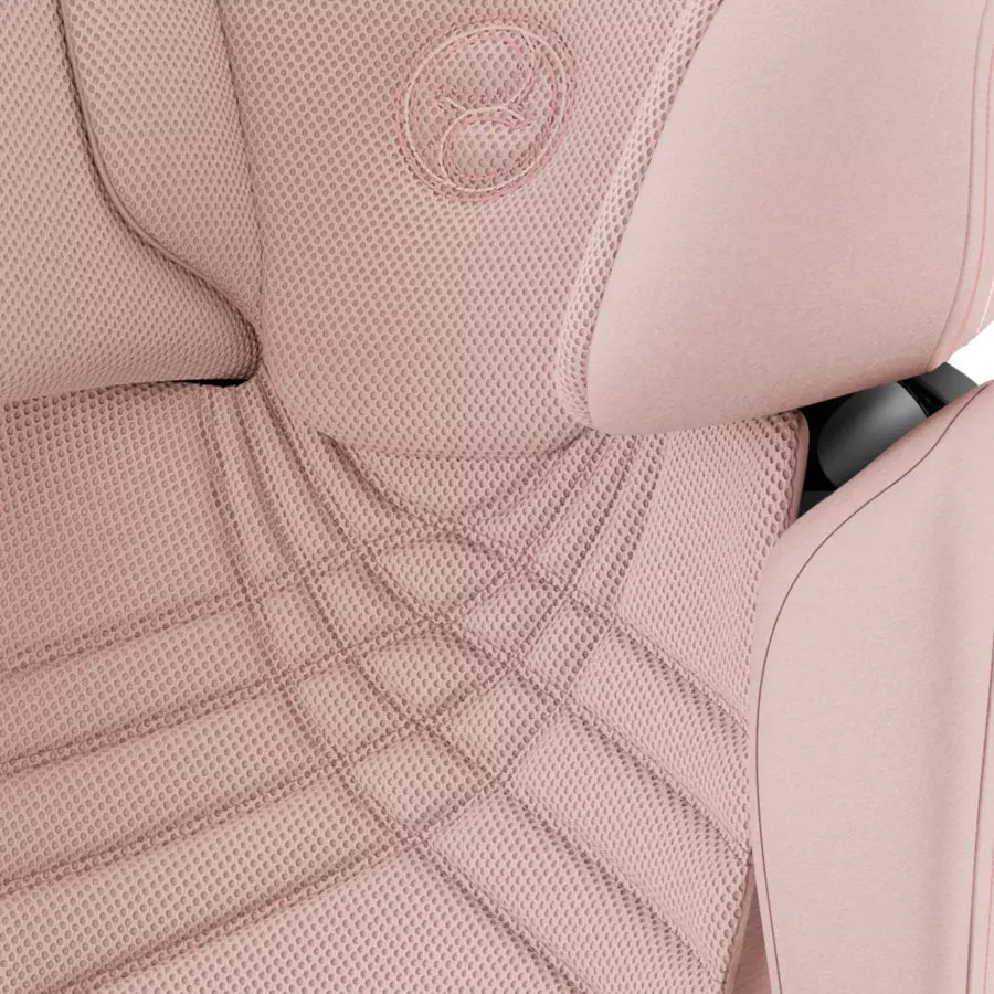 Cybex Platinum Solution T i-Fix Kindersitz Plus Peach Pink, Gratis Sommerbezug