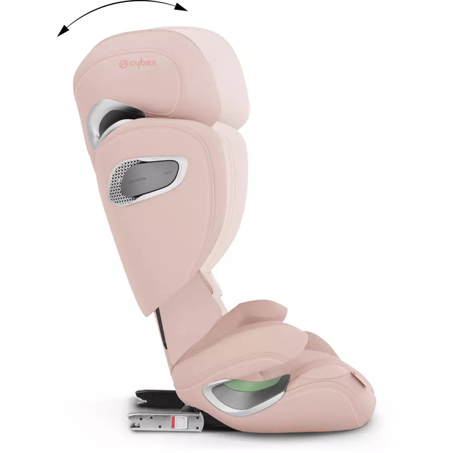 Cybex Platinum Solution T i-Fix Kindersitz Plus Peach Pink, Gratis Sommerbezug