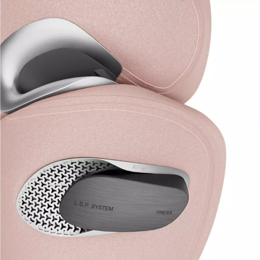 Cybex Platinum Solution T i-Fix Kindersitz Plus Peach Pink, Gratis Sommerbezug